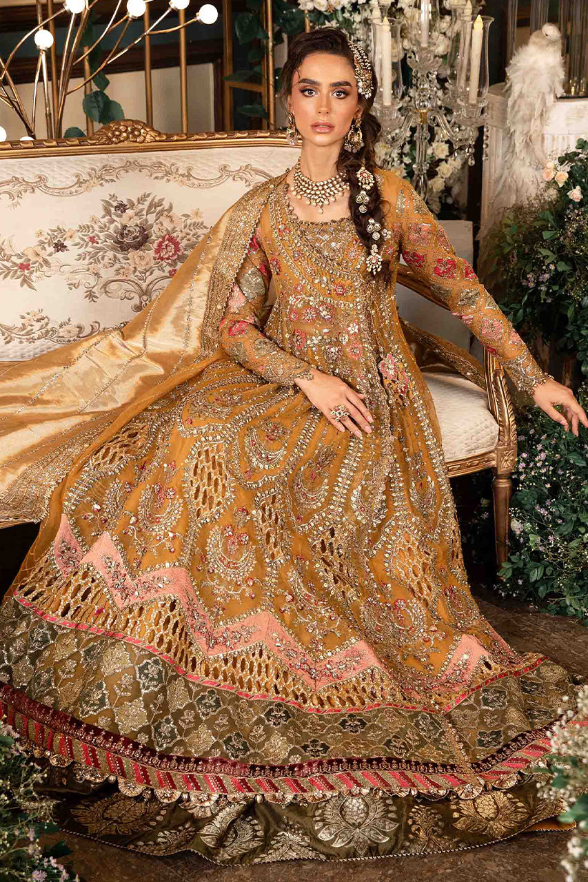 Mbroidered'24-3 Piece Unstitched Embroidered Organza Suit  BD-2907