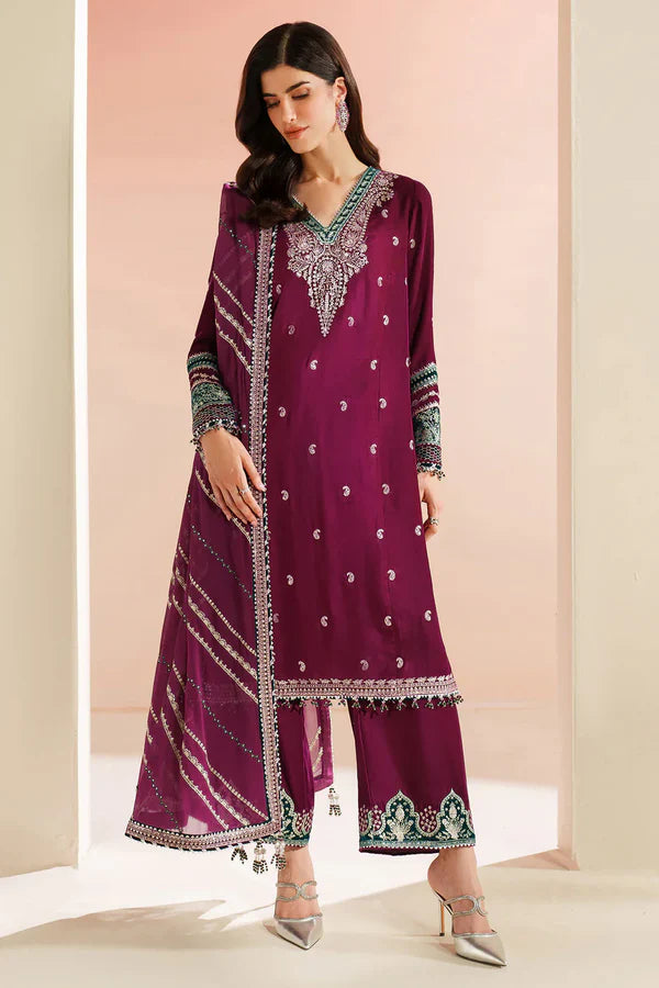 Velvet Vogue '25 - Embroidered Velvet Formal VVF D-6