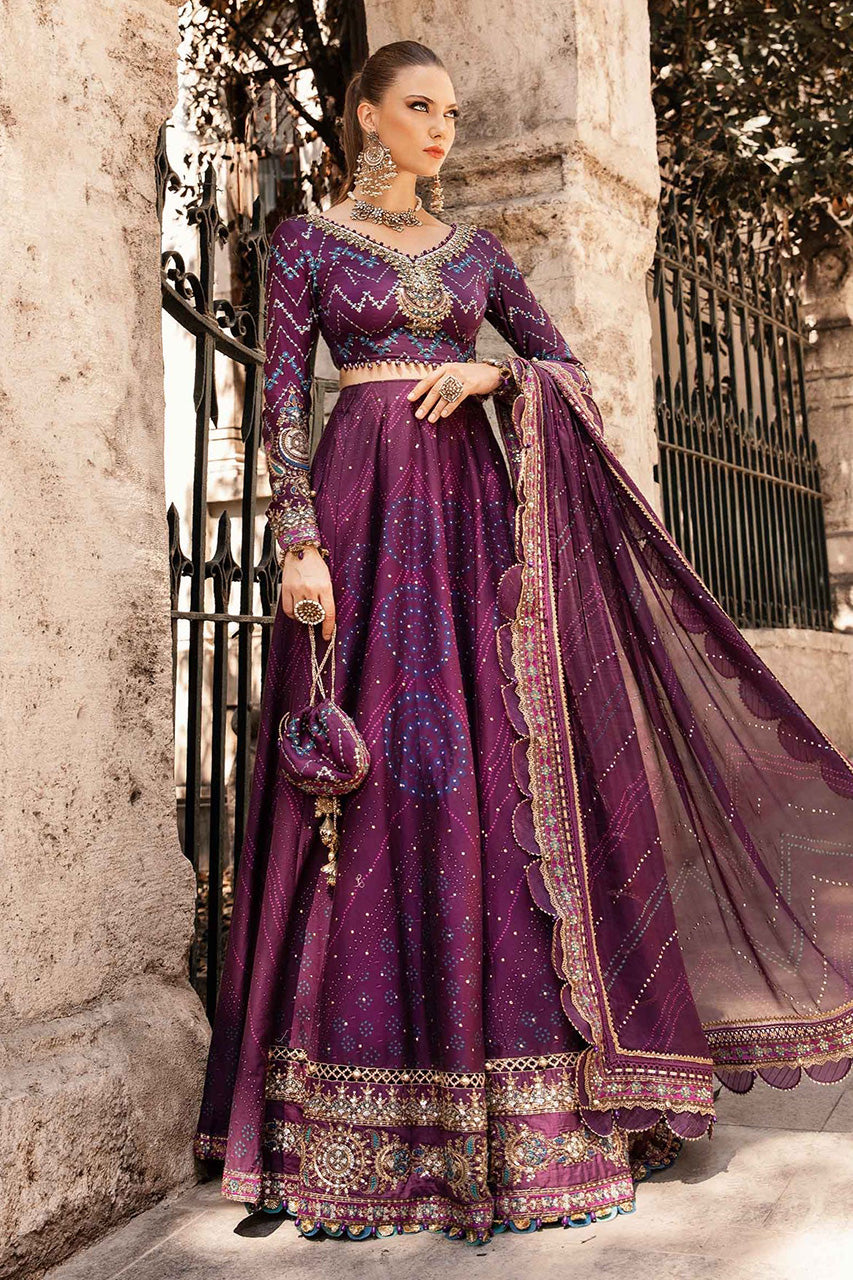 SATEEN'24-Unstitched Embroidered Cotton Satin Suit | CST-802 - (RTS)