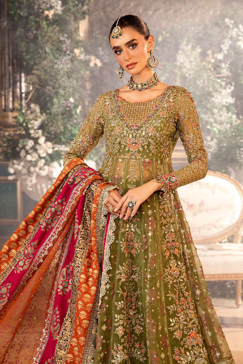 Mbroidered'24-3 Piece Unstitched Embroidered Organza Suit  BD-2906