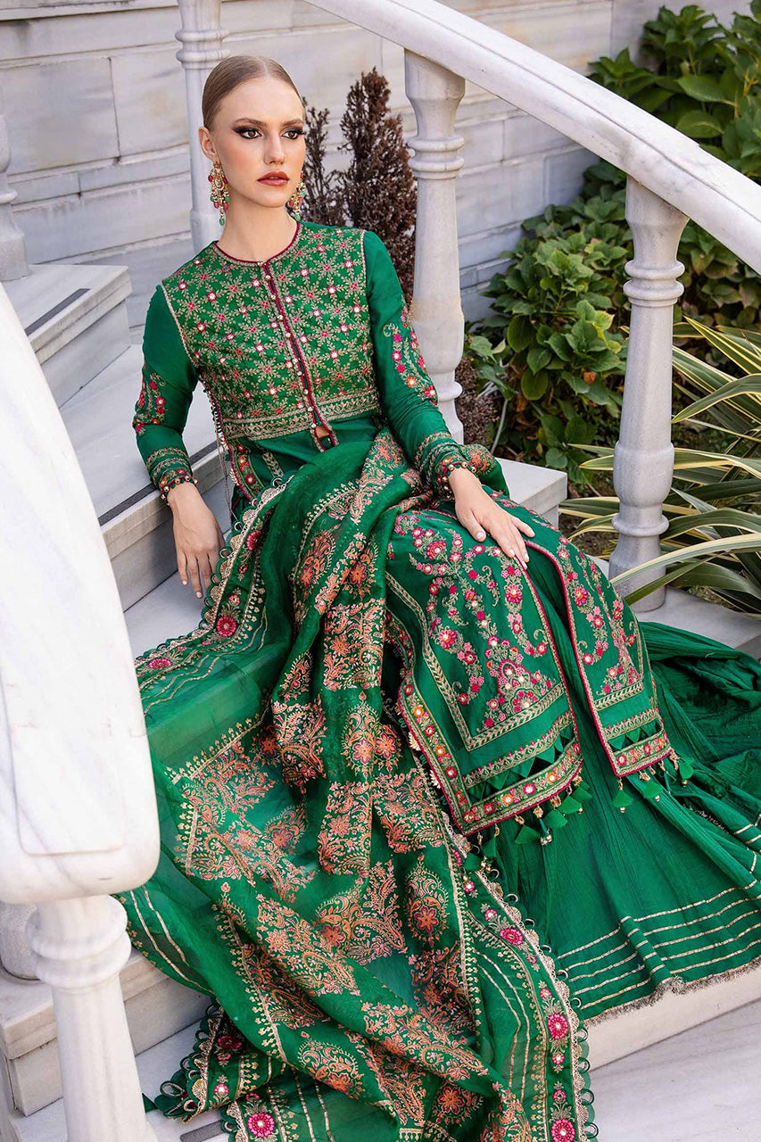 SATEEN'24-Unstitched Embroidered Cotton Satin Suit | CST-811 - (RTS)