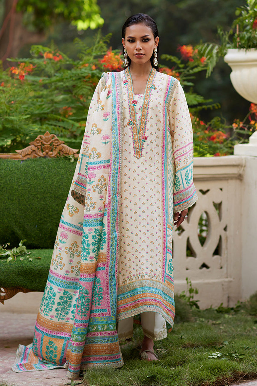 Mayna festive'24 - Nural Ivory Kurta And Dupatta (RTS)