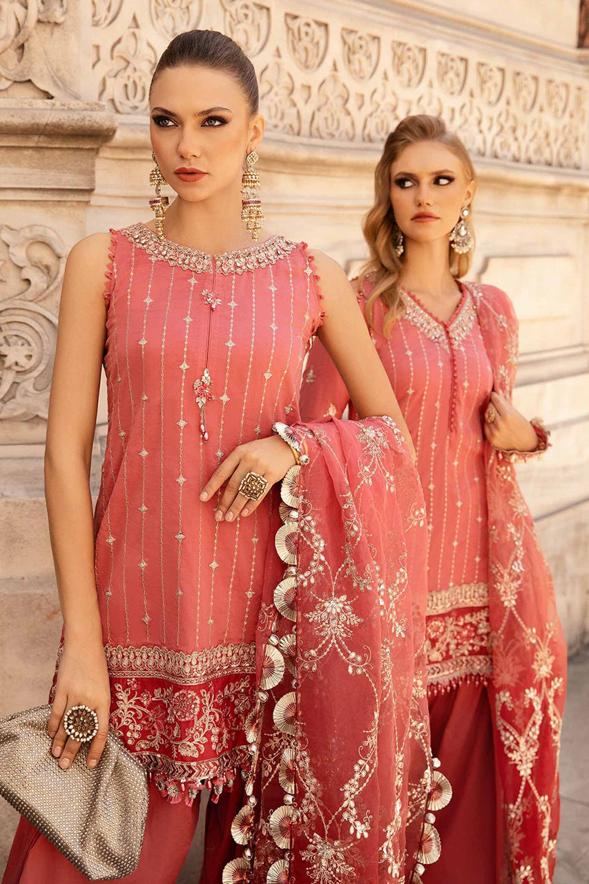 SATEEN'24-Unstitched Embroidered Cotton Satin Suit | CST-809