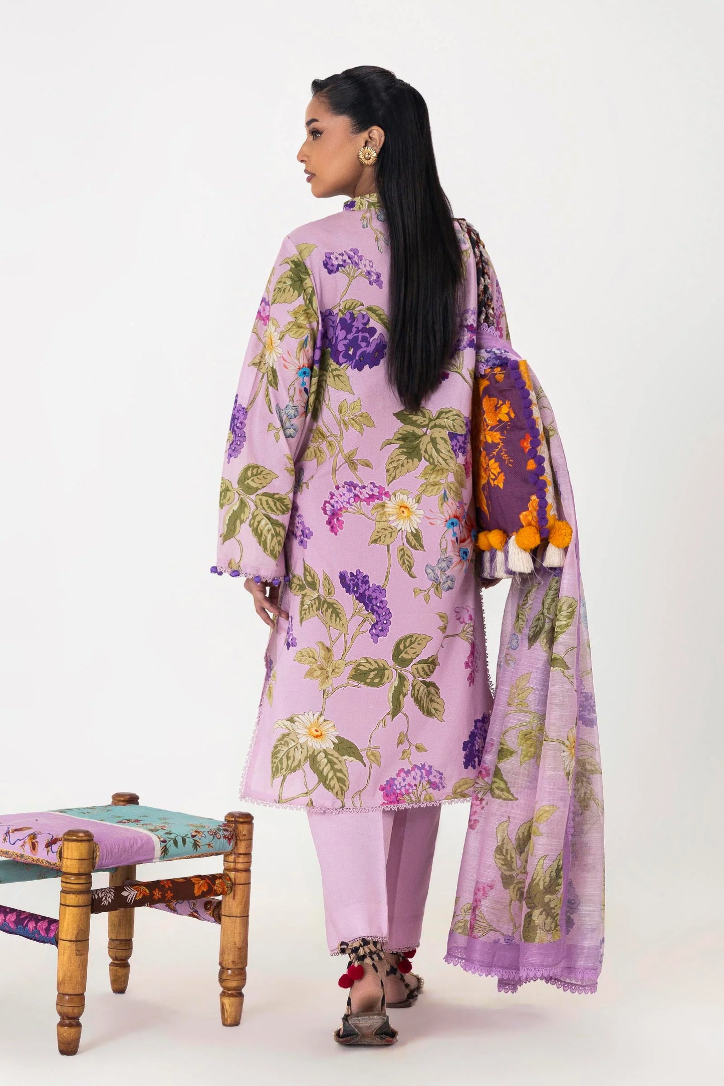 Unstitched Mahay Spring ’26 Vol. 1 || H261-002B-3DG- RTS