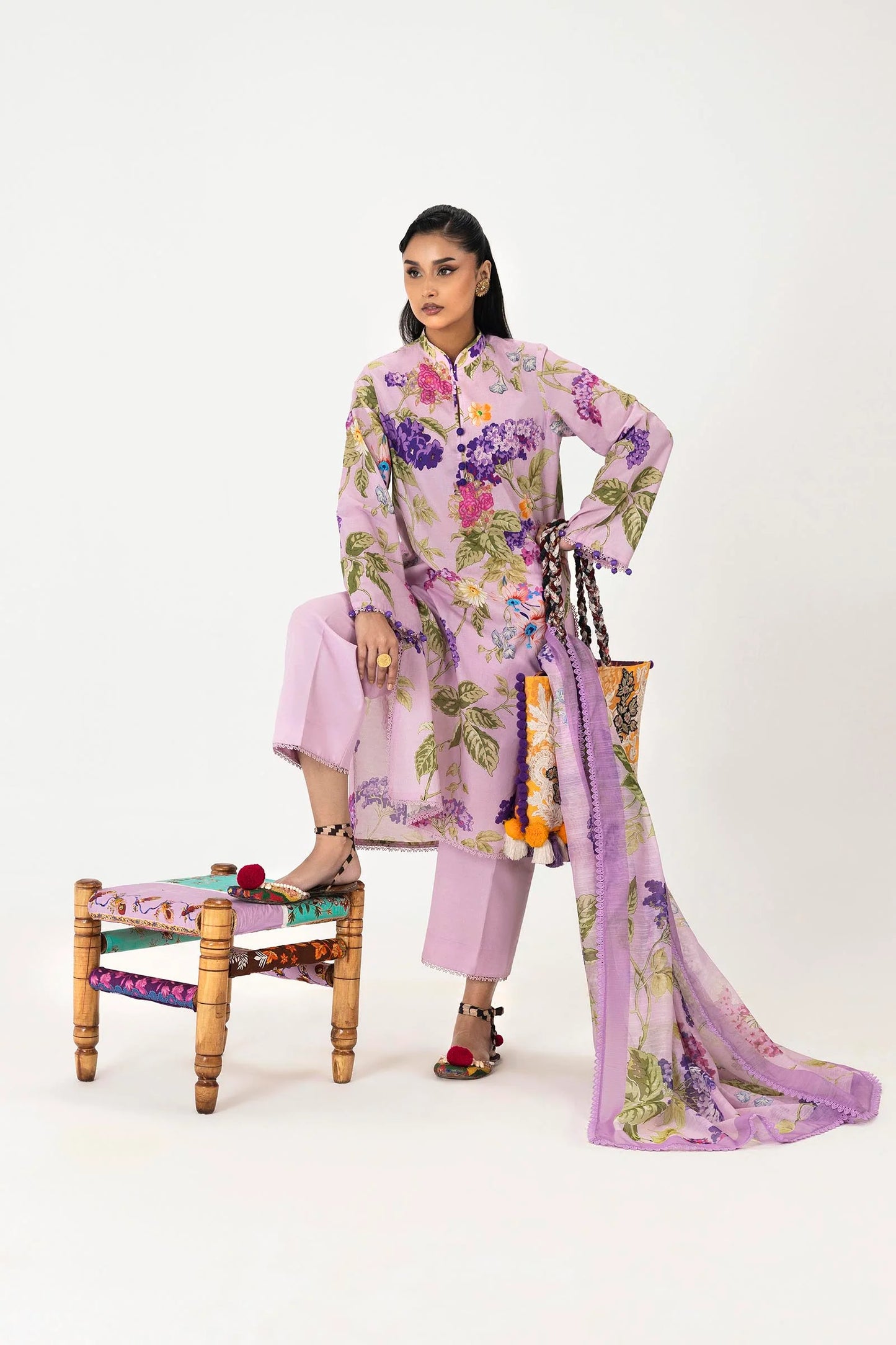 Unstitched Mahay Spring ’26 Vol. 1 || H261-002B-3DG- RTS