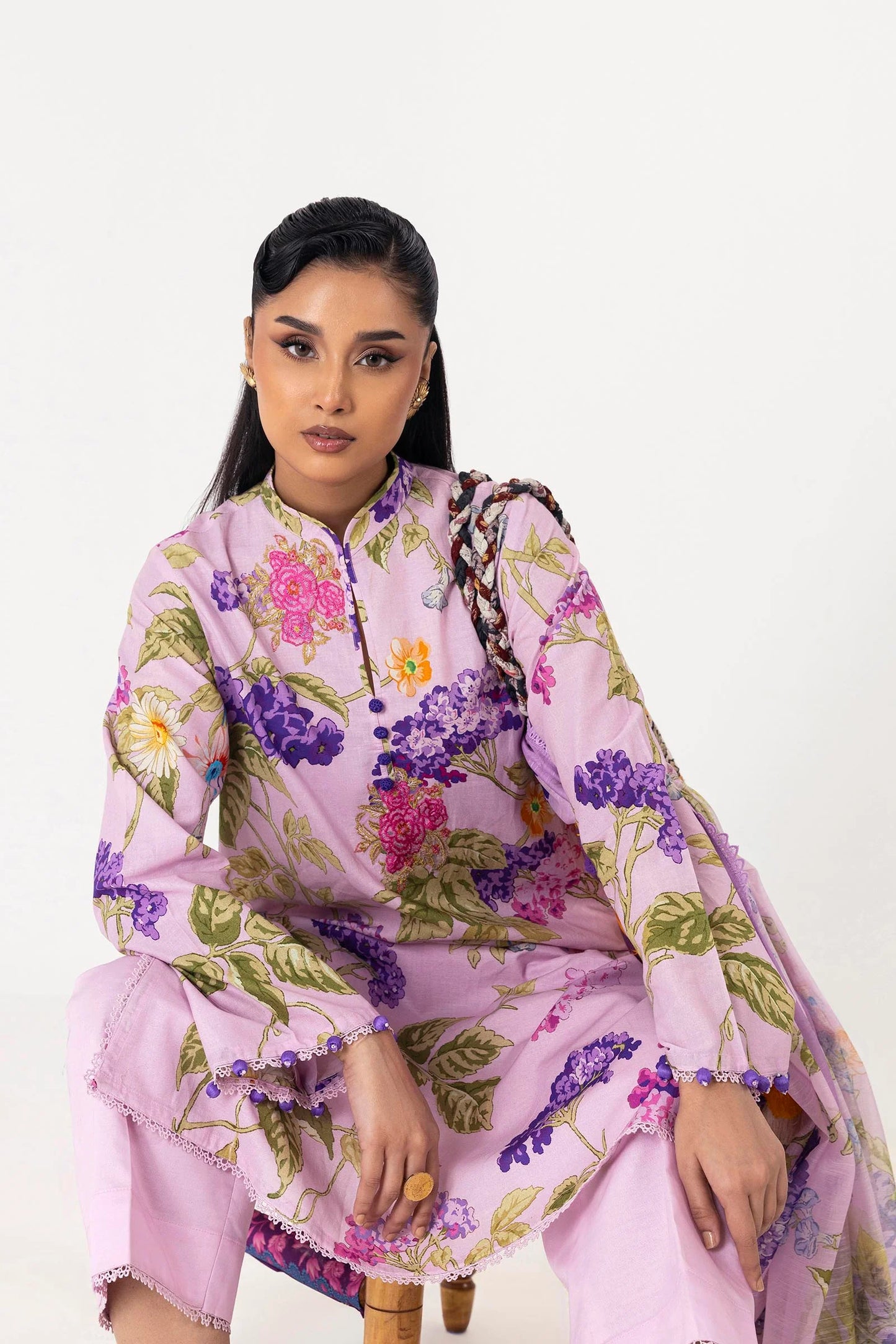 Unstitched Mahay Spring ’26 Vol. 1 || H261-002B-3DG- RTS