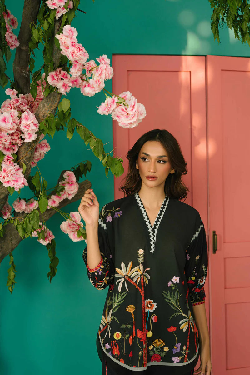 Lawn Pret Vol 2 '25 - Black Current Matching Set