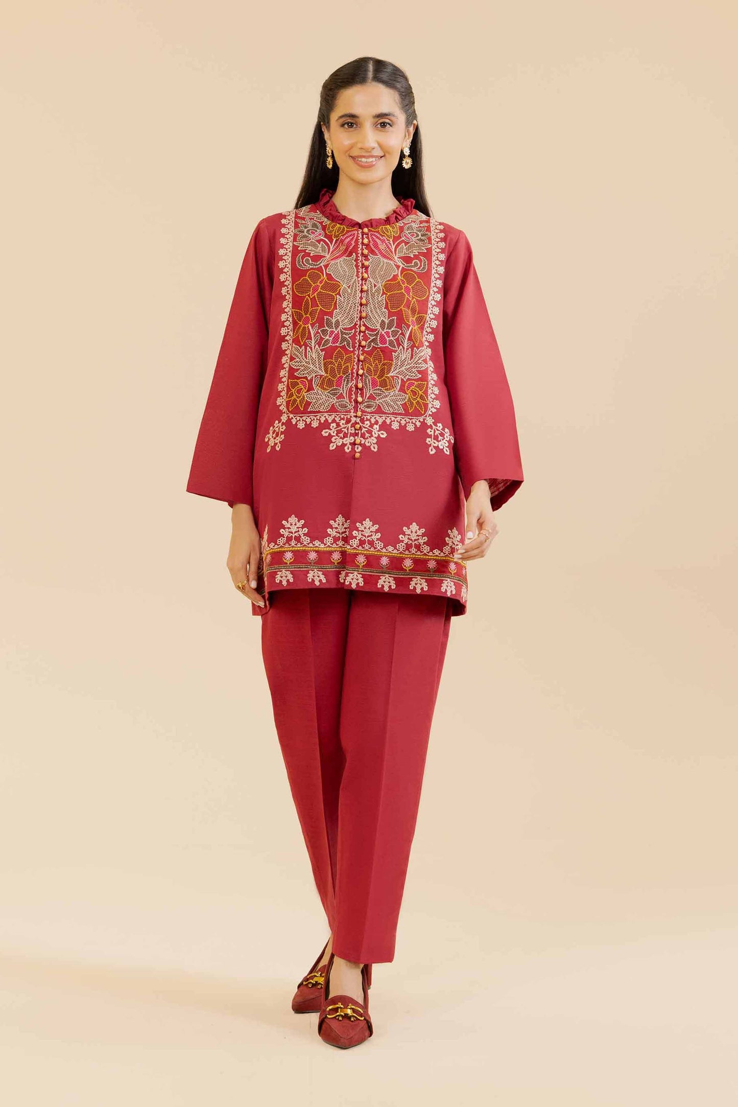 Unstitched Winter'24 - 2 Piece - Dyed Embroidered Suit - 42404546