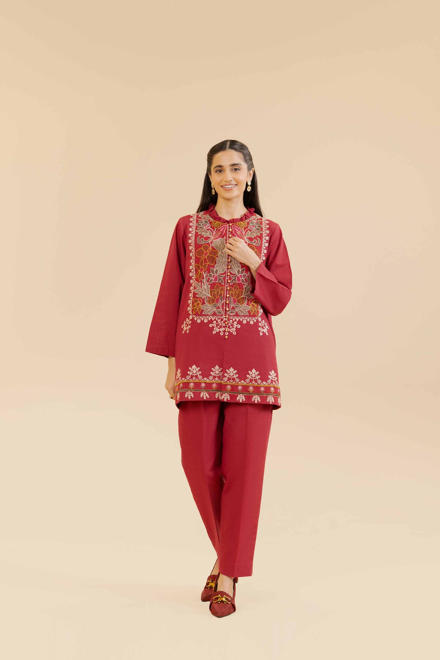 Unstitched Winter'24 - 2 Piece - Dyed Embroidered Suit - 42404546