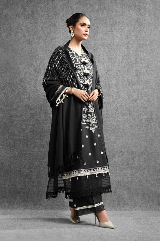 Unstitched Winter'24 - 3 Piece - Embroidered Suit - 42404600