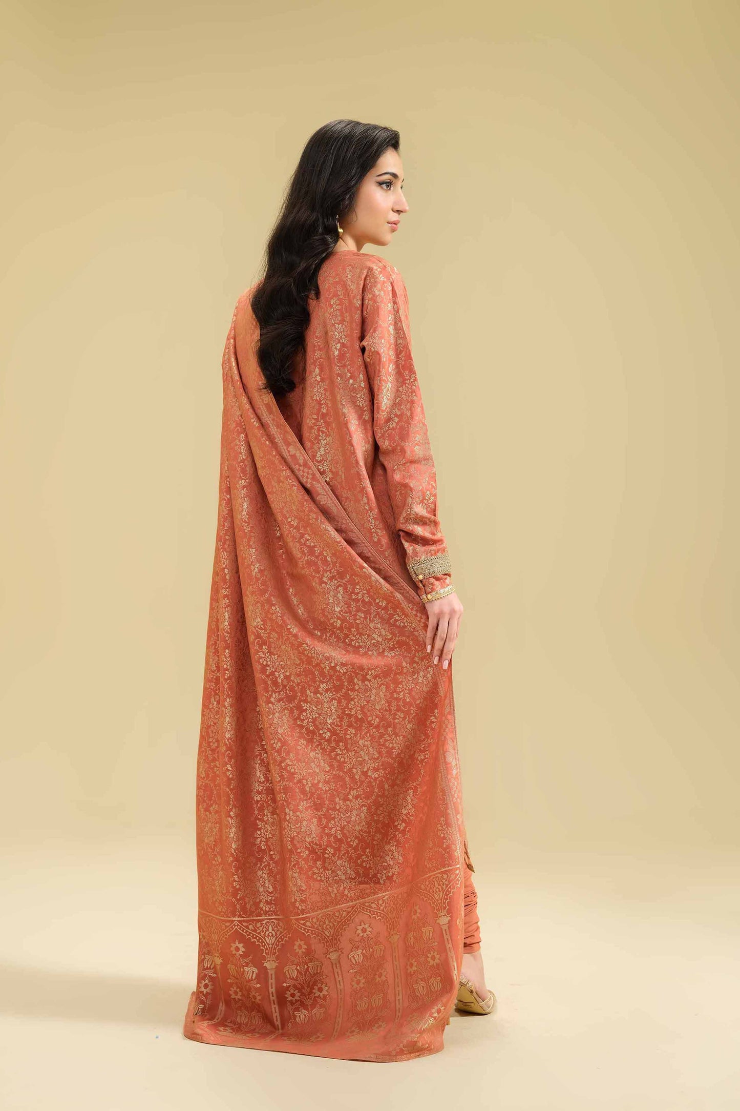 Unstitched Winter'24 - 3 Piece - Jacquard Embroidered Suit - 42404735