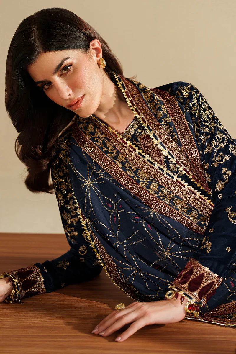 Embroidered Velvet Formal VVF D-7 - RTS