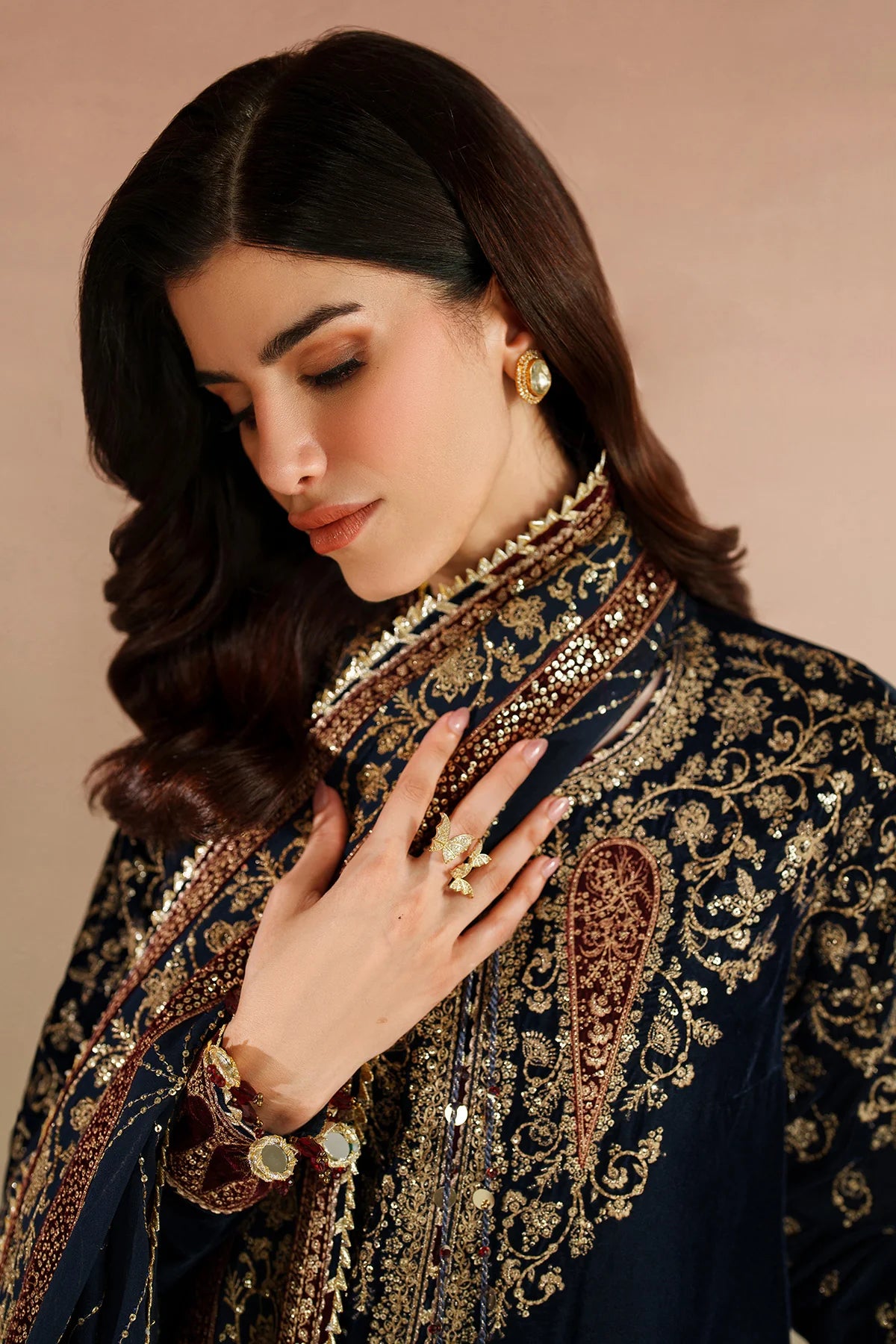 Embroidered Velvet Formal VVF D-7 - RTS