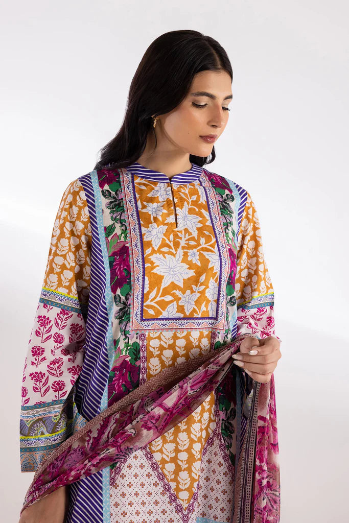Stitched Mahay Lawn Suit SS25MHY206BP3'26-RTS