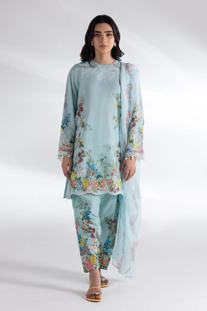 Stitched Muzlin Lawn Suit SS25MUZ130AP3'26-RTS