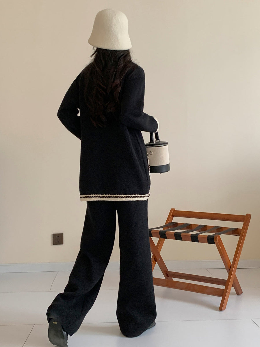 Sydney Contrast Black & White Two Piece Suit (RTS) photo 4