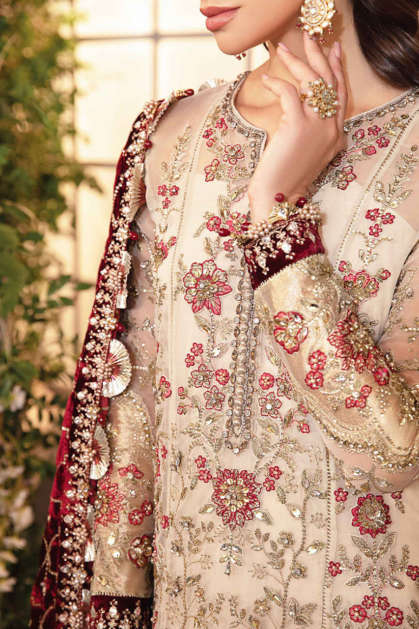 Mbroidered'24-3 Piece Unstitched Embroidered Organza Suit  BD-2905