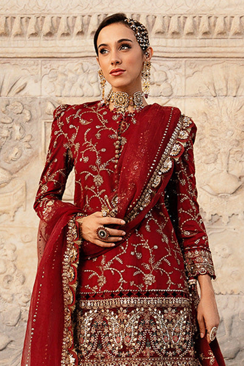 SATEEN'24-Unstitched Embroidered Cotton Satin Suit | CST-807