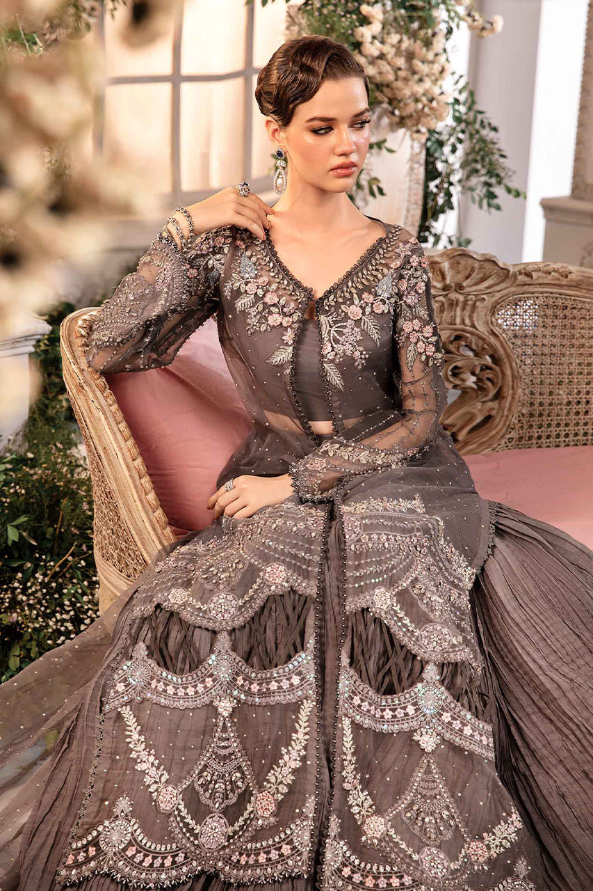 Mbroidered'24-3 Piece Unstitched Embroidered Organza Suit  BD-2902