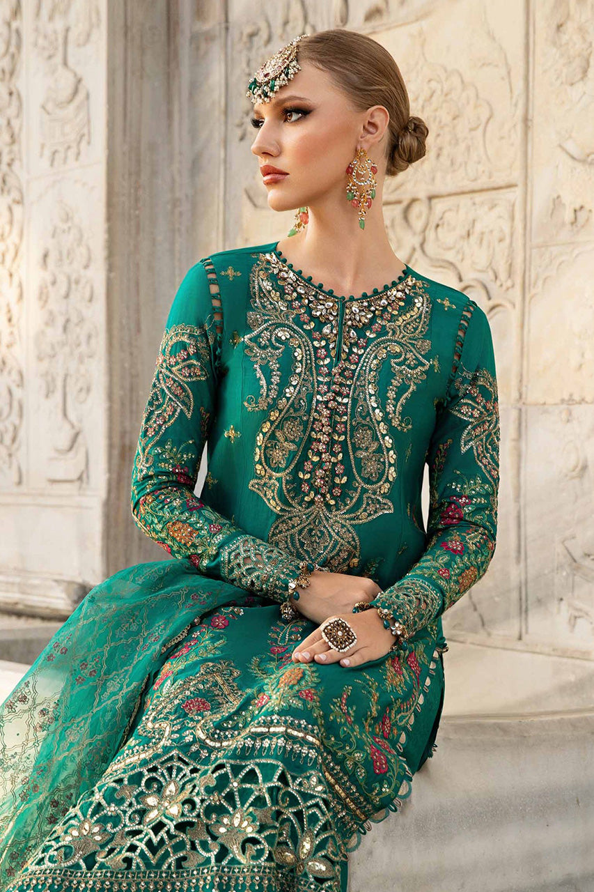 SATEEN'24-Unstitched Embroidered Cotton Satin Suit | CST-805