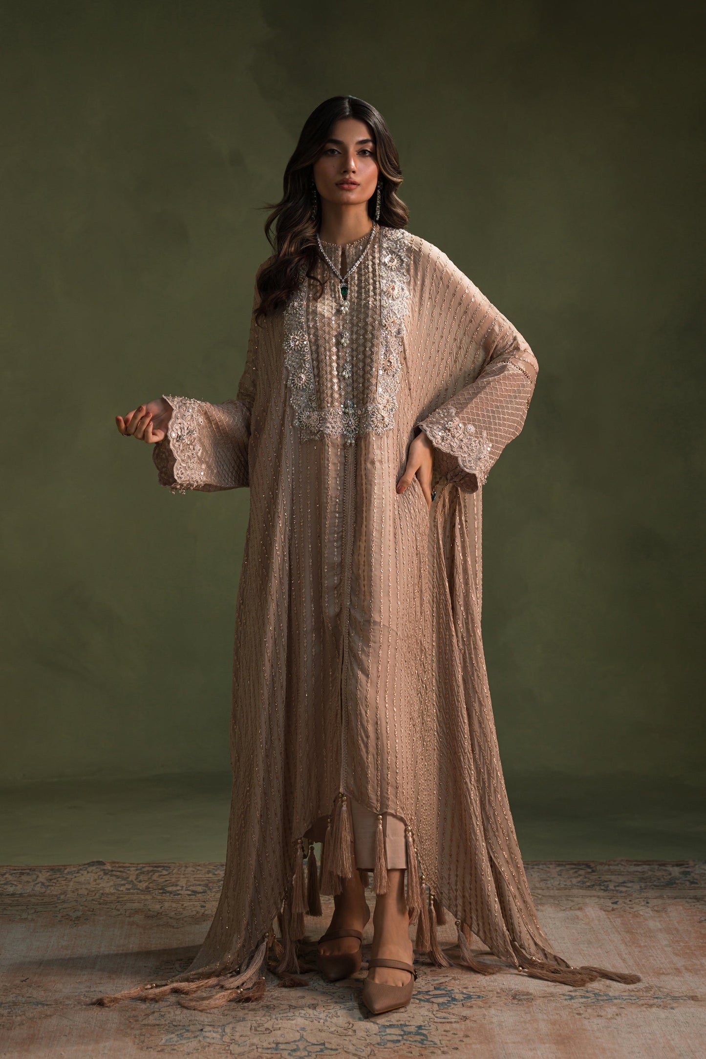 Statement Nude Glam Kaftan (D-08)