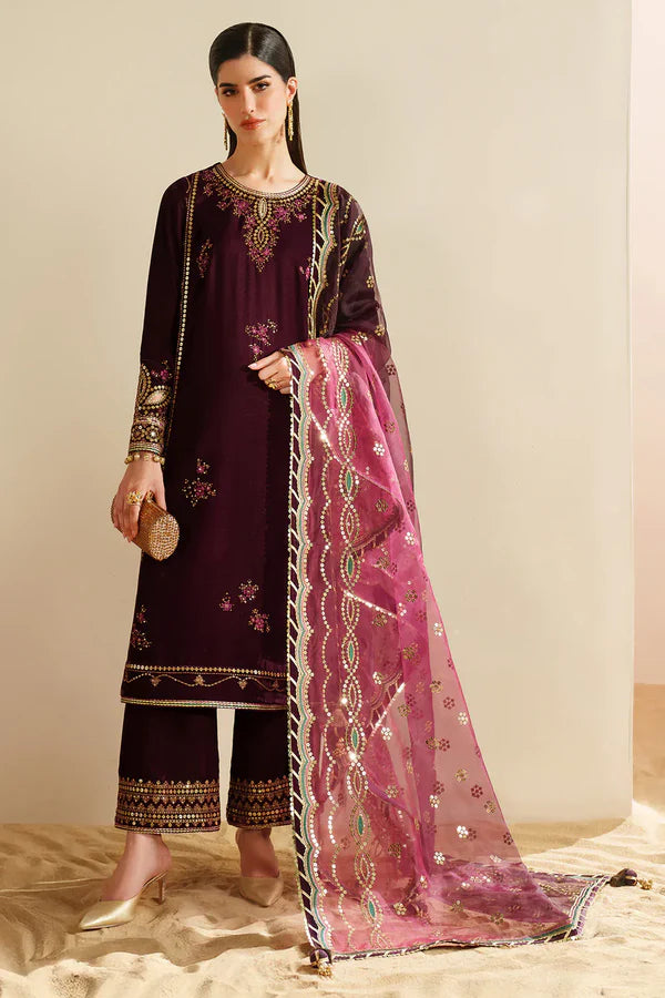 Velvet Vogue '25 - Embroidered Velvet Formal VVF D-4