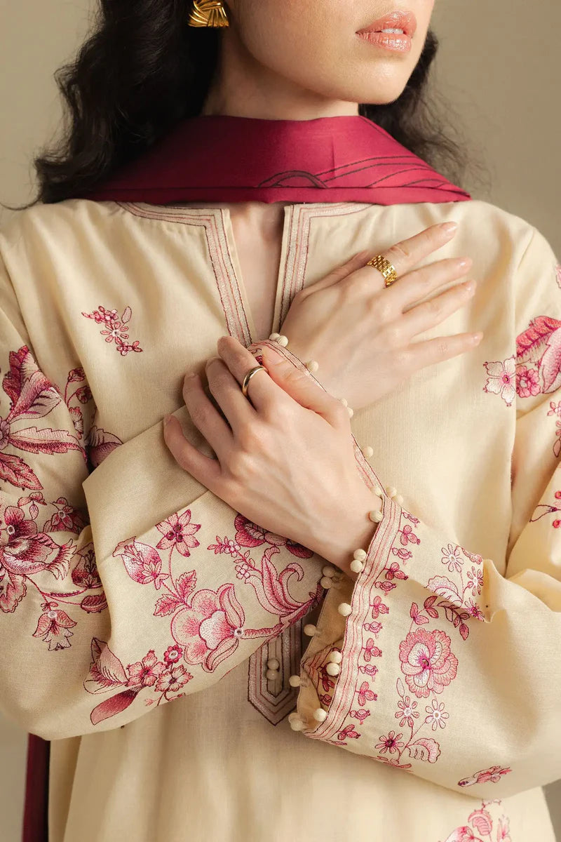 Coco Winter Unstitched '25 - Snowdrop-10A- RTS