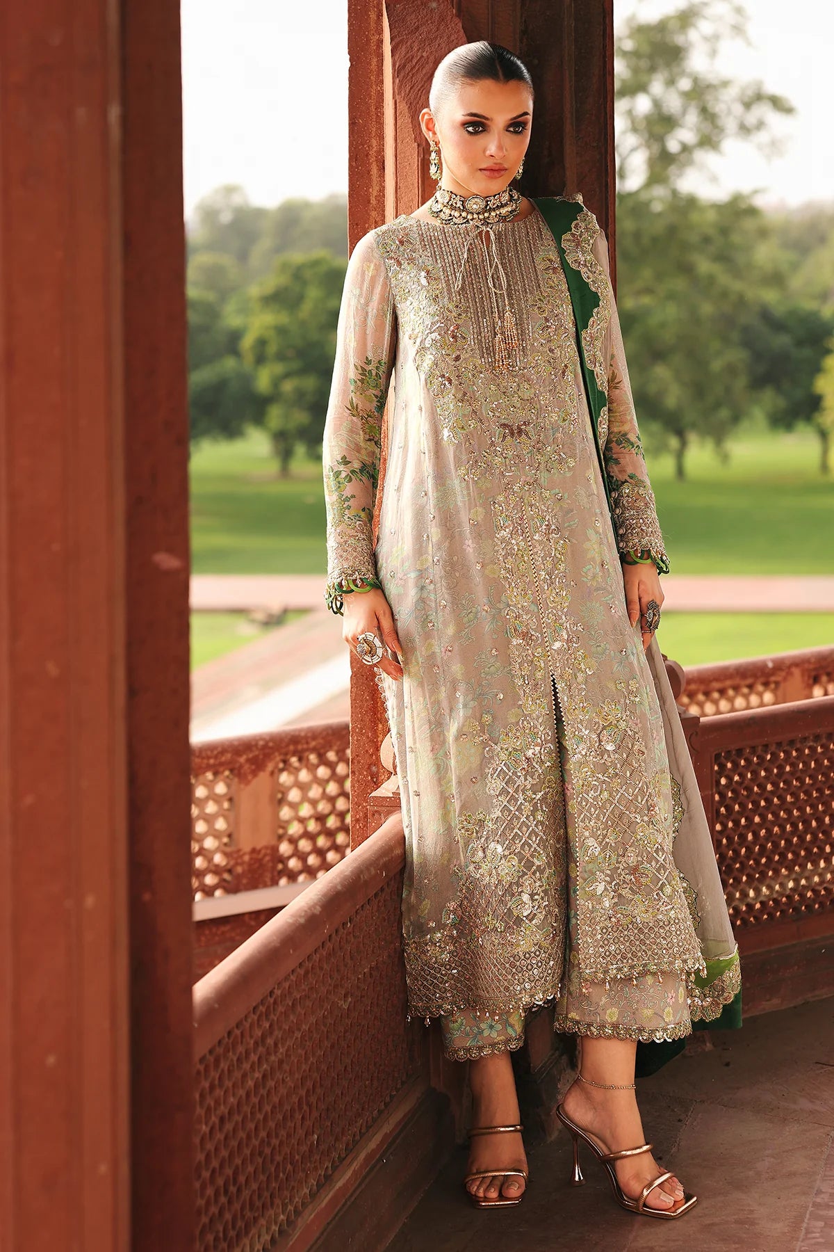 3-pc Unstitched Chiffon Collection VSL25-38 - RTS