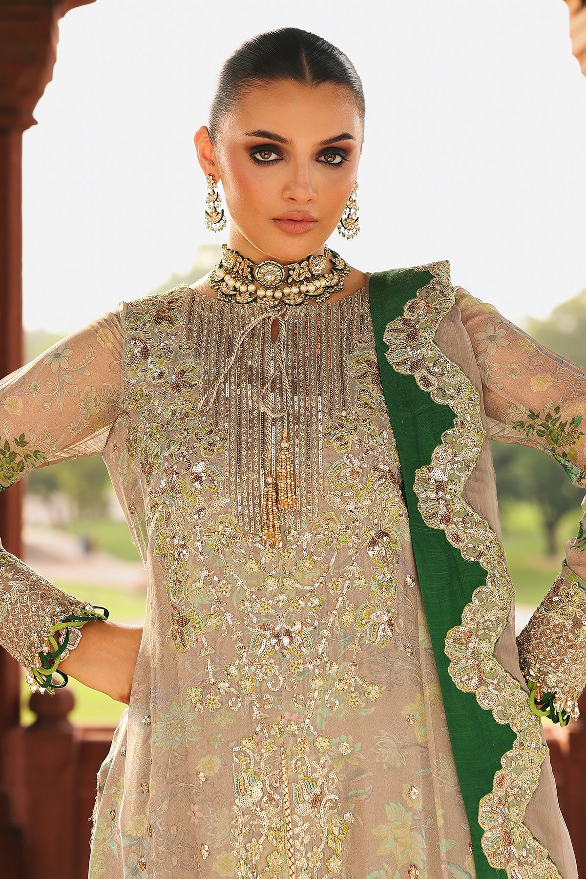3-pc Unstitched Chiffon Collection VSL25-38 - RTS