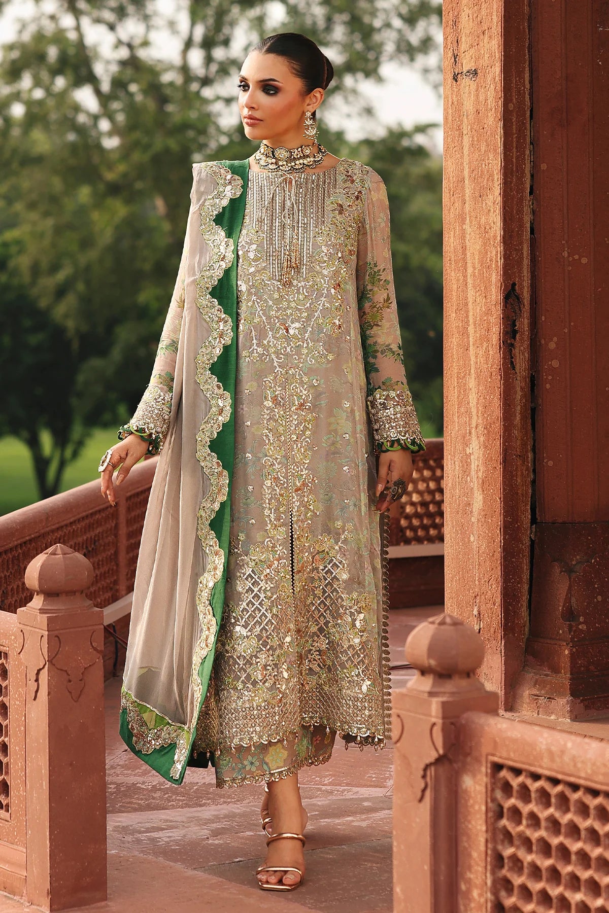 3-pc Unstitched Chiffon Collection VSL25-38 - RTS