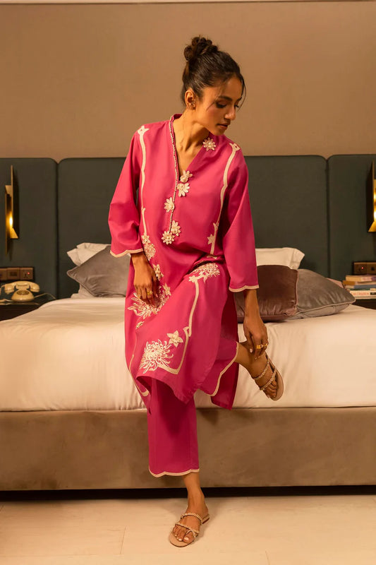 STITCHED LAWN EMBROIDERED SHIRT + CUOTTE' 26 - RTS