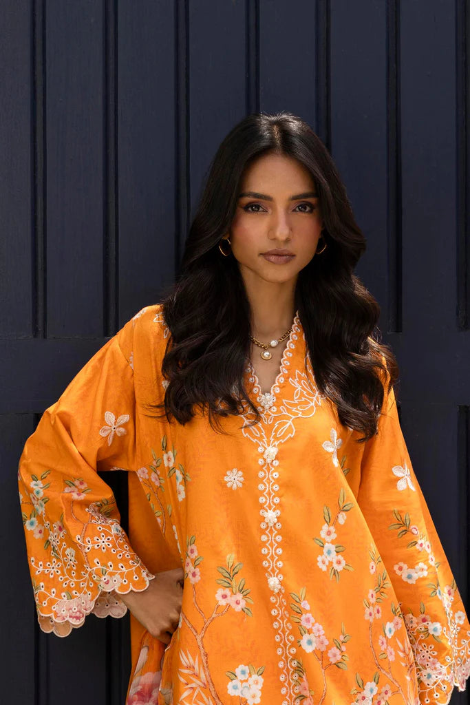 Stitched Lawn Embroidered Suit SS25ESE262P3'26 - RTS