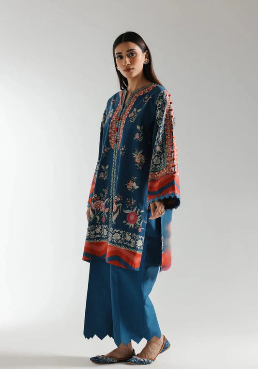 Ethnic - Unstitched 3PC Lawn Digital Printed Suit - USME-012074 - RTS