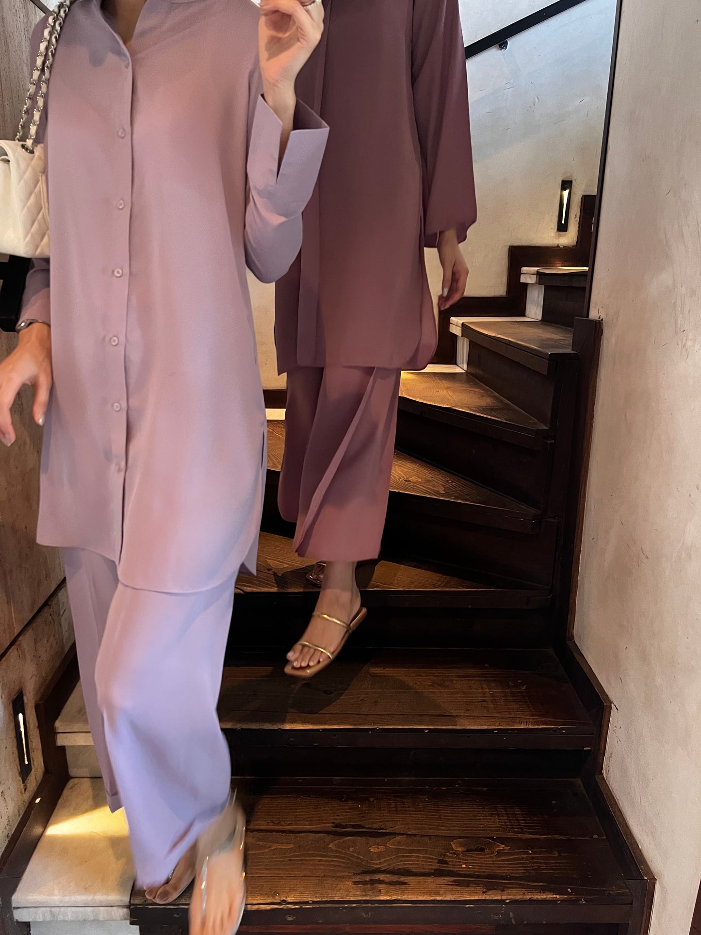 Lavender Oak Tunic with Tulip Pants