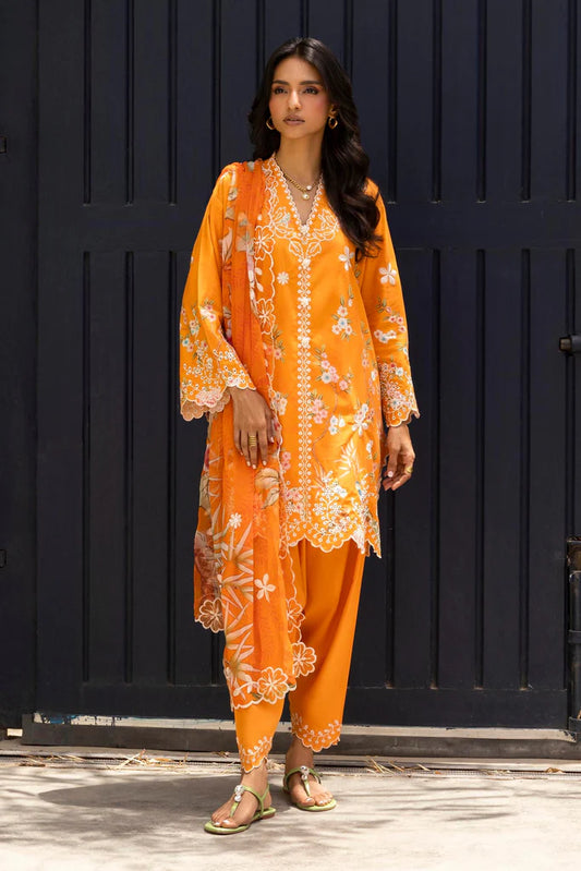 Stitched Lawn Embroidered Suit SS25ESE262P3'26 - RTS
