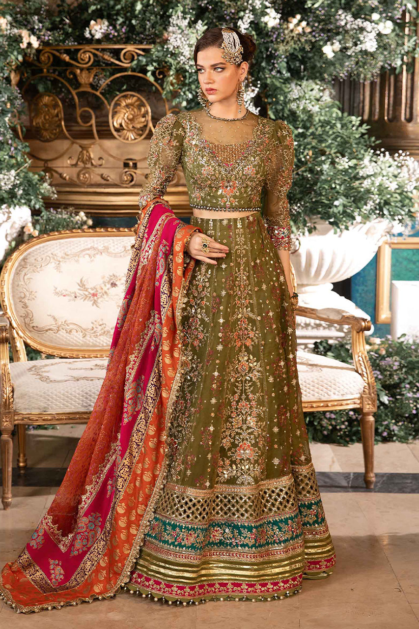 Mbroidered'24-3 Piece Unstitched Embroidered Organza Suit  BD-2906