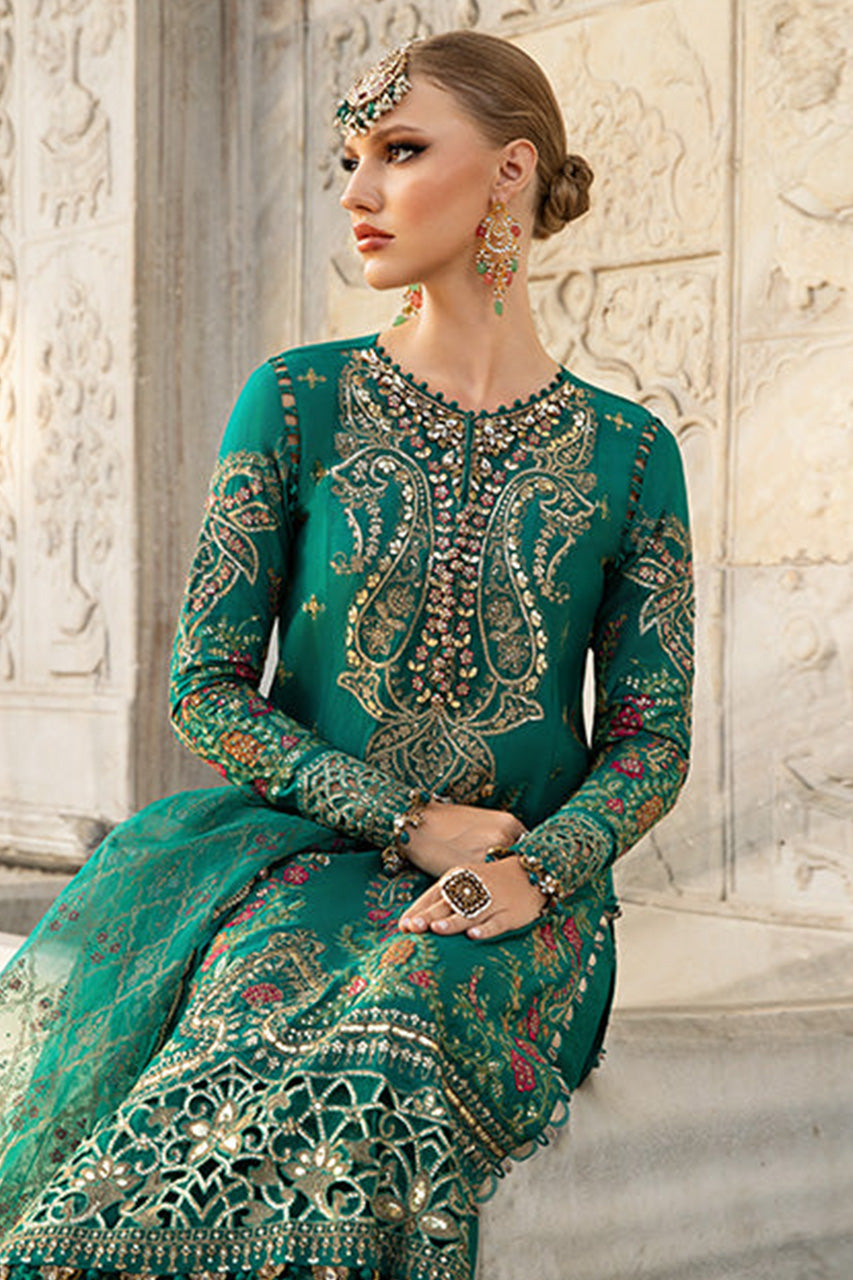 SATEEN'24-Unstitched Embroidered Cotton Satin Suit | CST-805