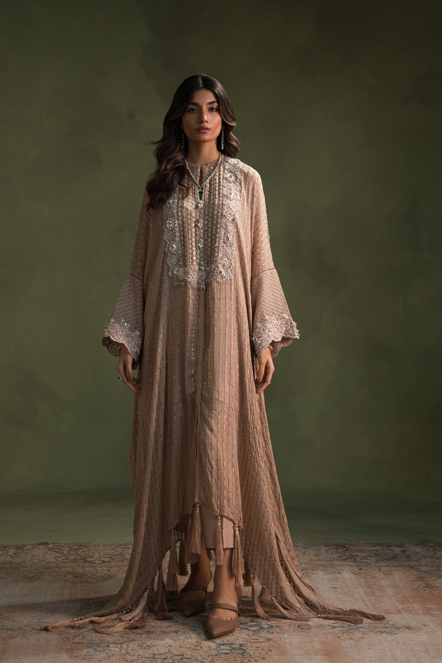 Statement Nude Glam Kaftan (D-08)