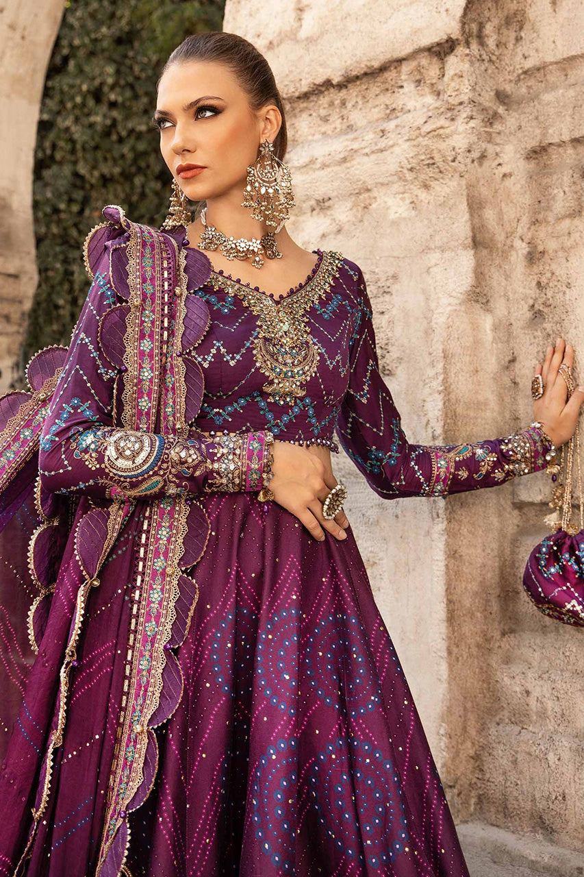 SATEEN'24-Unstitched Embroidered Cotton Satin Suit | CST-802