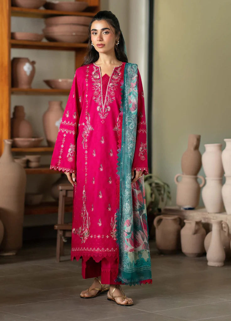 Nureh Raha Festive Jacquard Lawn Unstitched'26 – NE-236- RTS