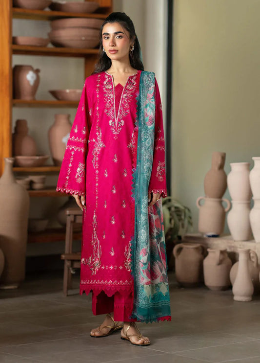 Nureh Raha Festive Jacquard Lawn Unstitched'26 – NE-236- RTS