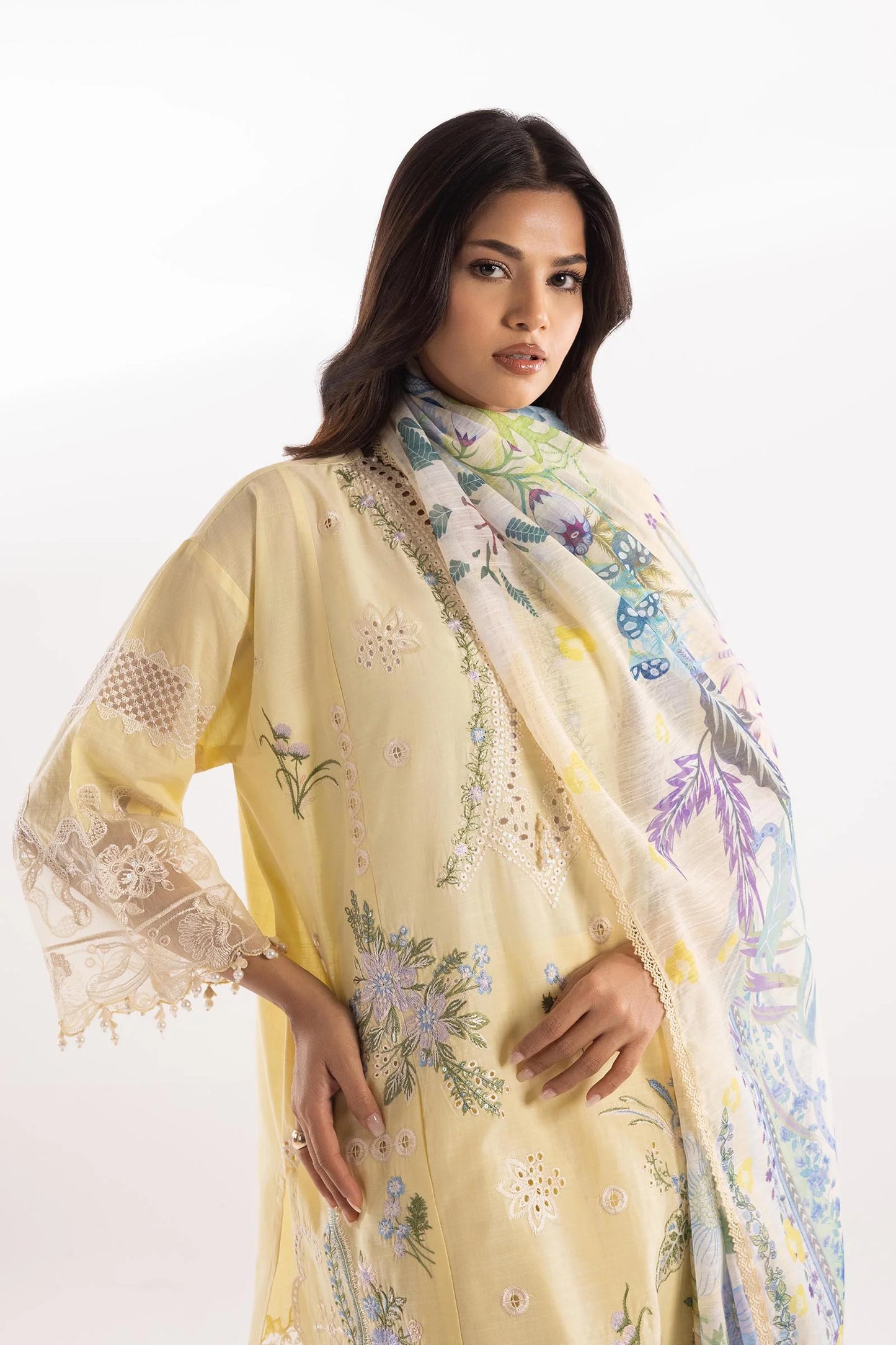 Stitched Luxury Yellow Lawn Suit - RTS