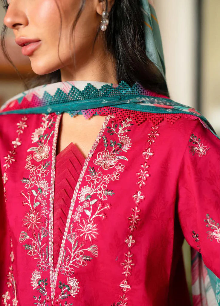 Nureh Raha Festive Jacquard Lawn Unstitched'26 – NE-236- RTS