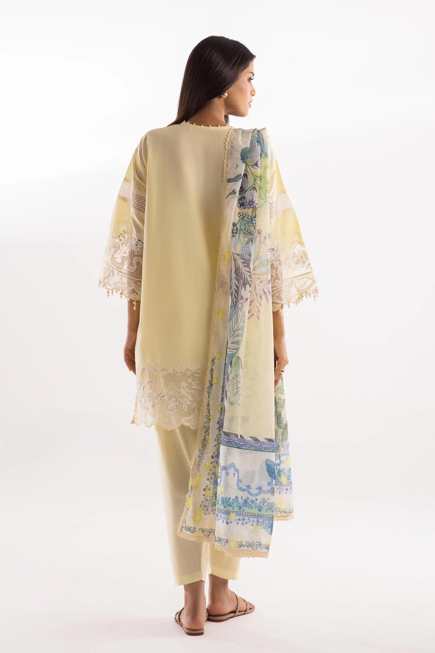 Stitched Luxury Yellow Lawn Suit - RTS