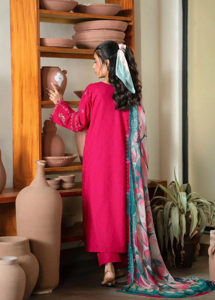 Nureh Raha Festive Jacquard Lawn Unstitched'26 – NE-236- RTS