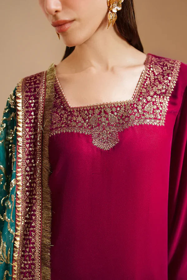 Velvet Vogue '25 - Embroidered Velvet Formal VVF D-9