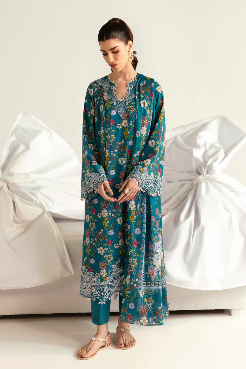 Qalamkar Qprints Eid Edit Lawn – PQ-10 Faha- RTS
