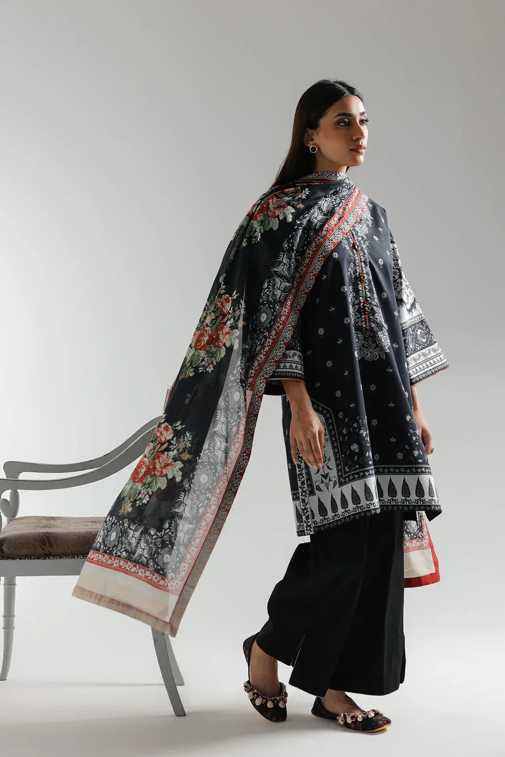 Ethnic 3 Piece Printed Suit - 202/902- RTS