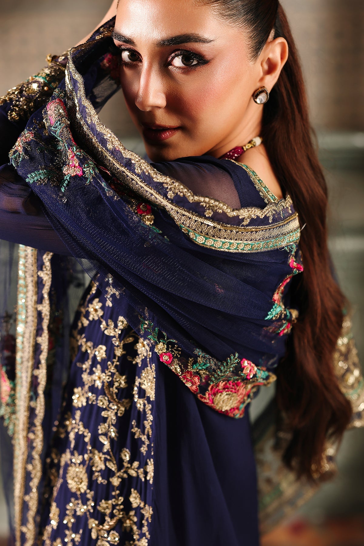 4-PC Charizma Unstitched Luxury Collection DJW5-01