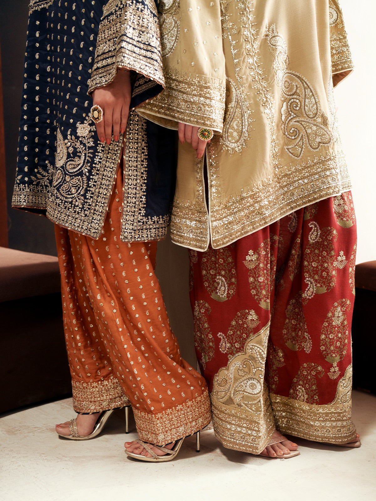 ETHNC Embroidered Suit - Blue